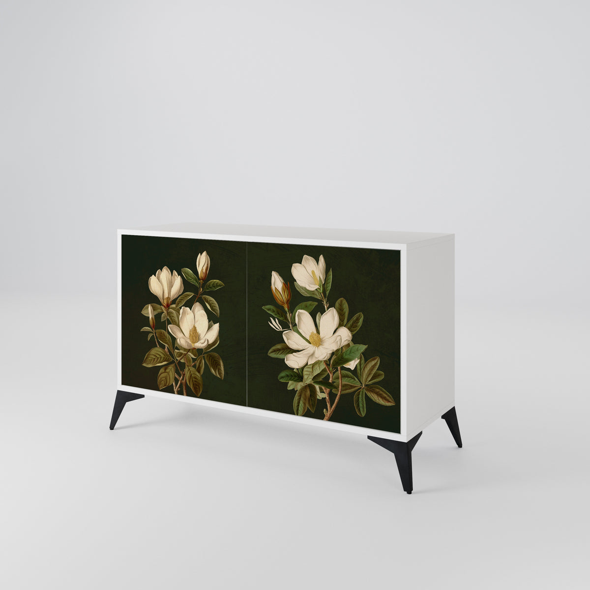 FLORAL NOIR Skänk med två dörrar