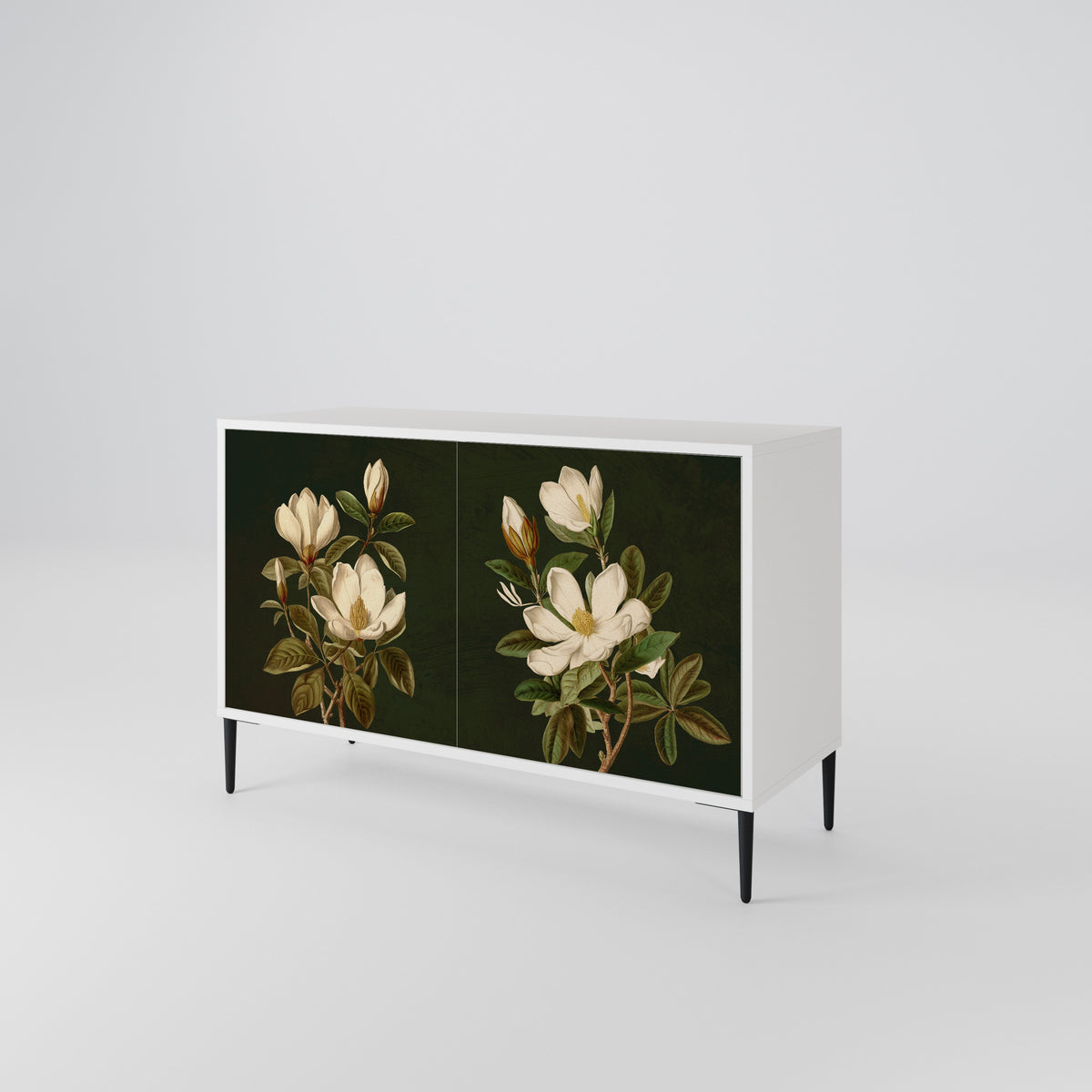 FLORAL NOIR Skänk med två dörrar
