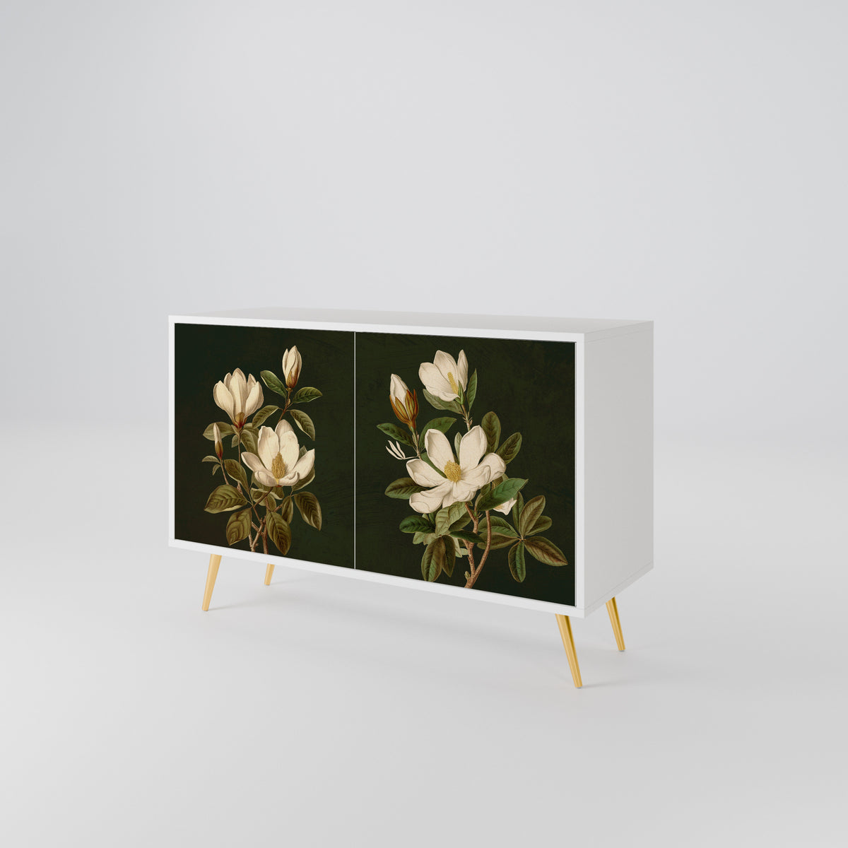 FLORAL NOIR Skänk med två dörrar