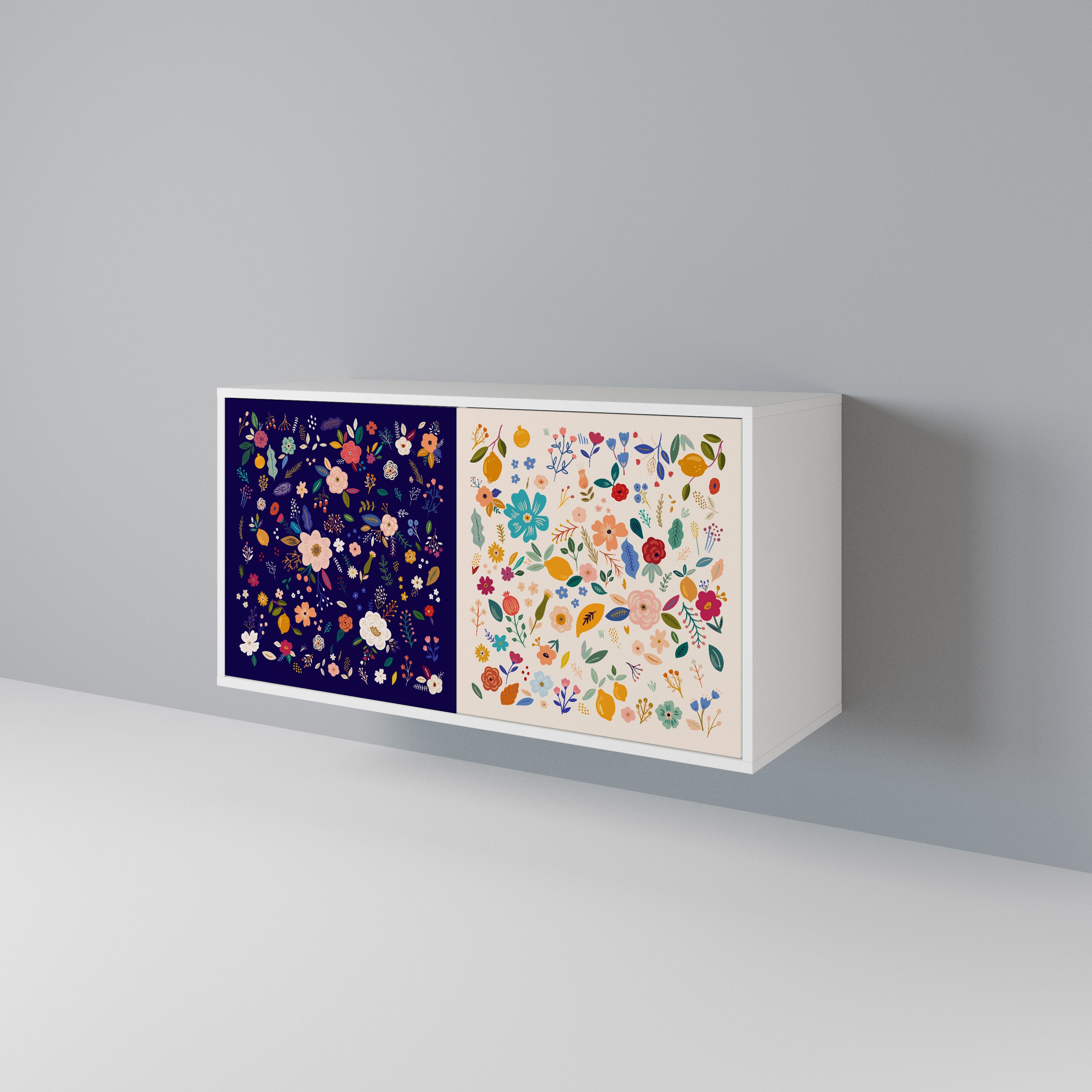 FLORAL COMBINATION 2-Door Sideboard
