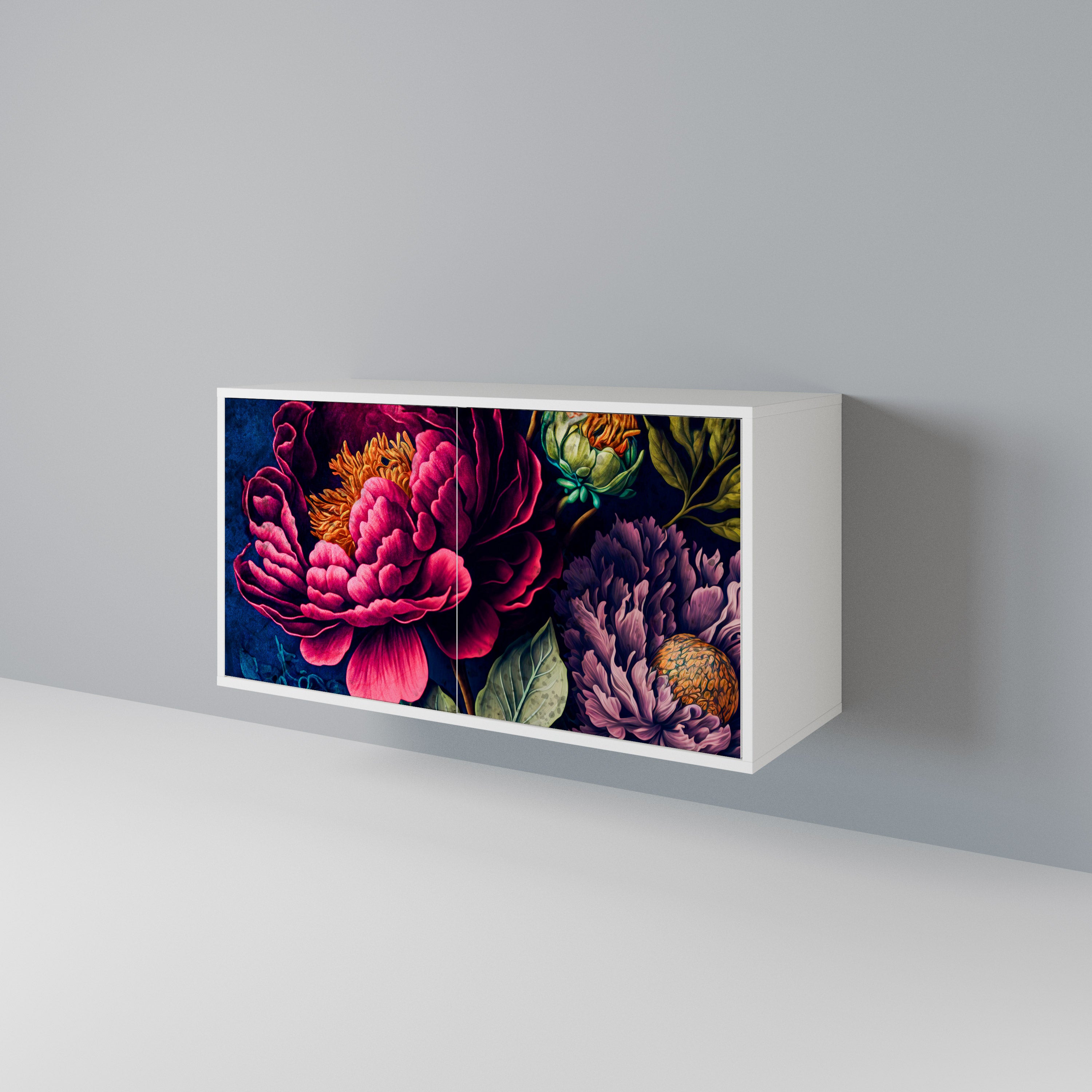 BLOOMING ELEGANCE Skänk med två dörrar