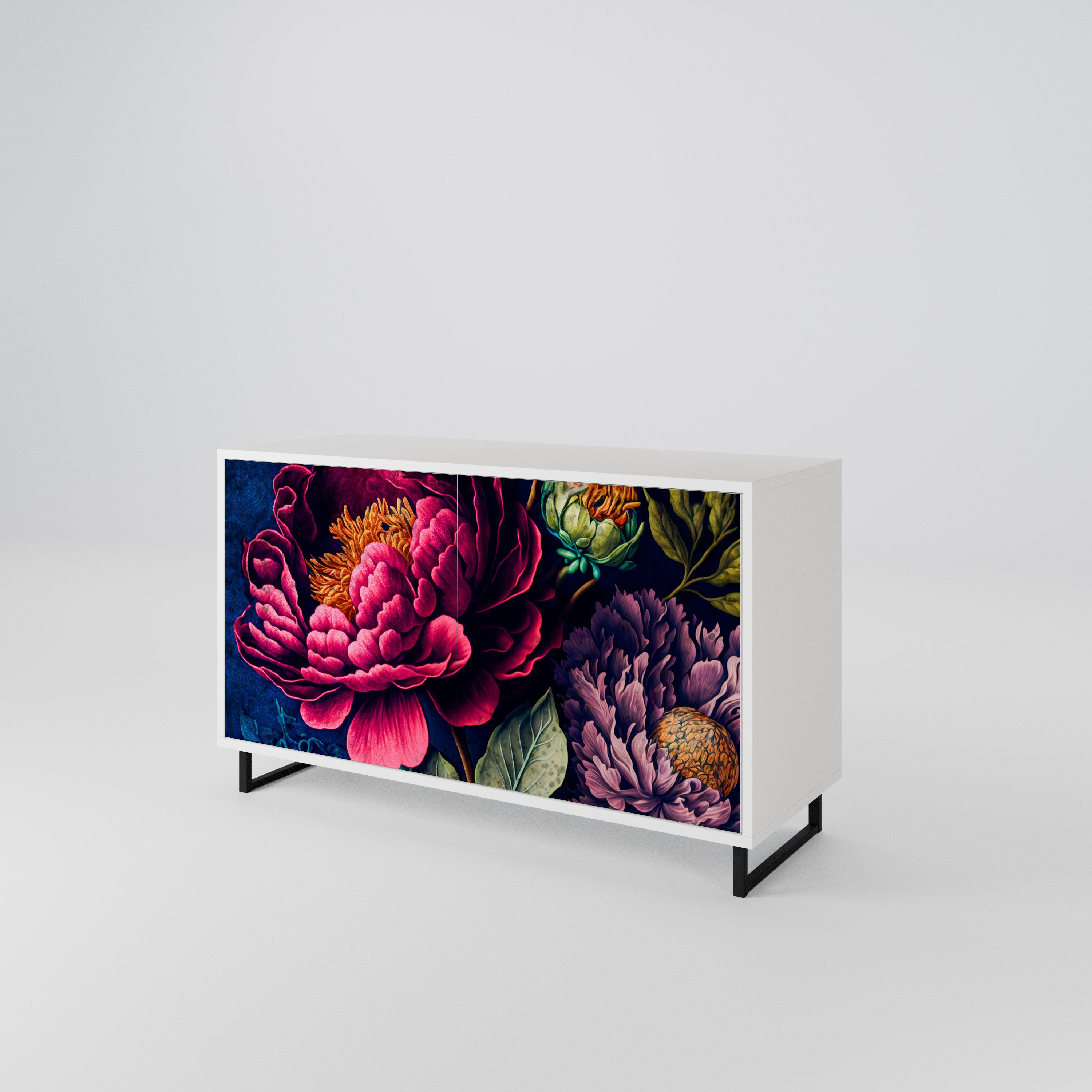 BLOOMING ELEGANCE Skänk med två dörrar
