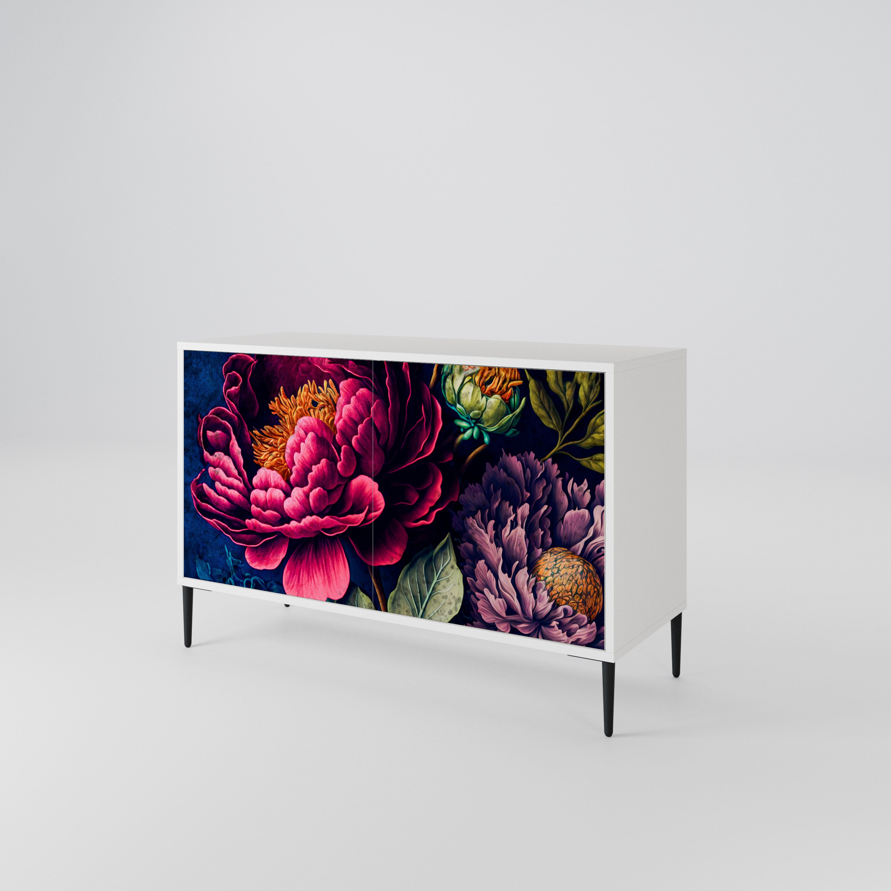 BLOOMING ELEGANCE Skänk med två dörrar
