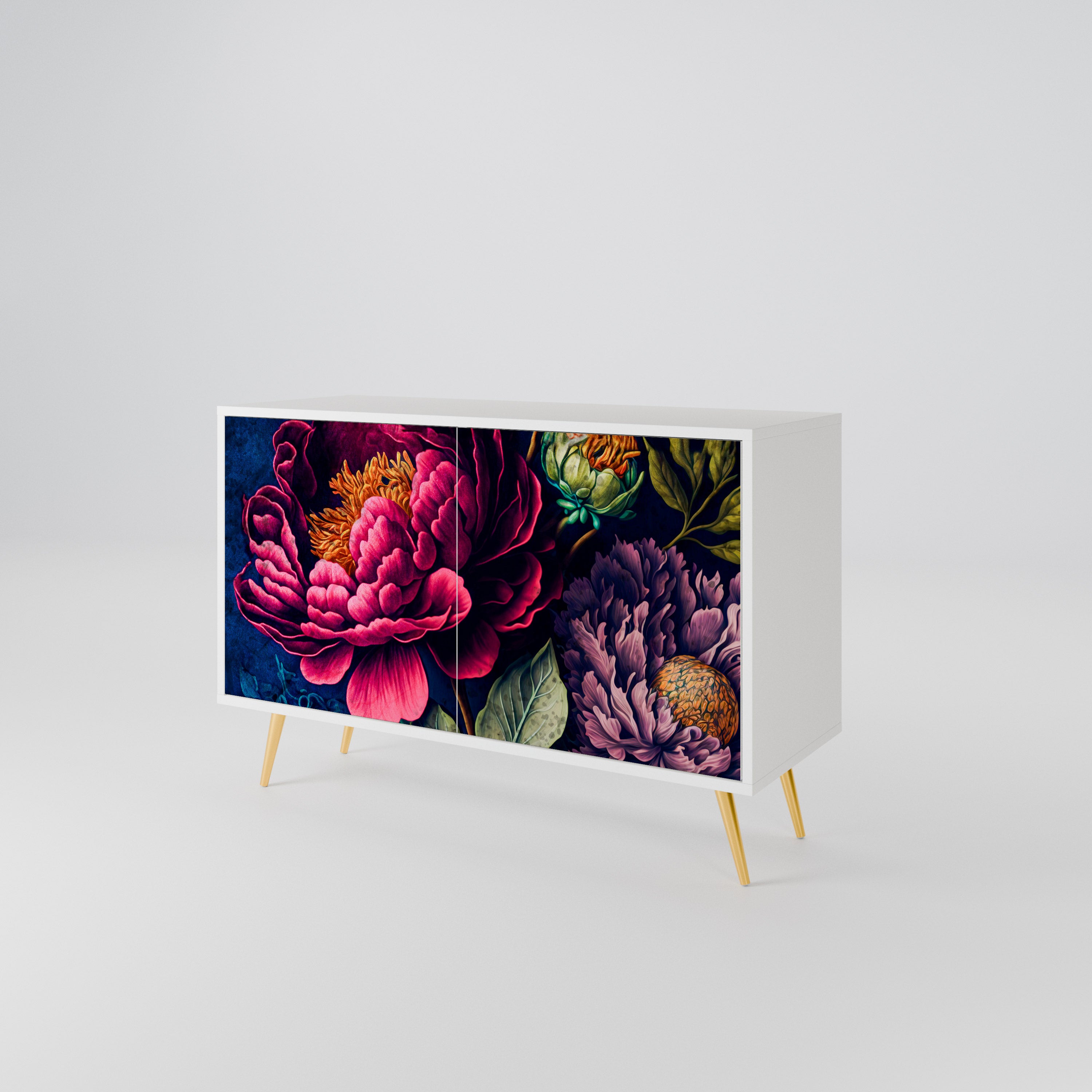 BLOOMING ELEGANCE Skänk med två dörrar