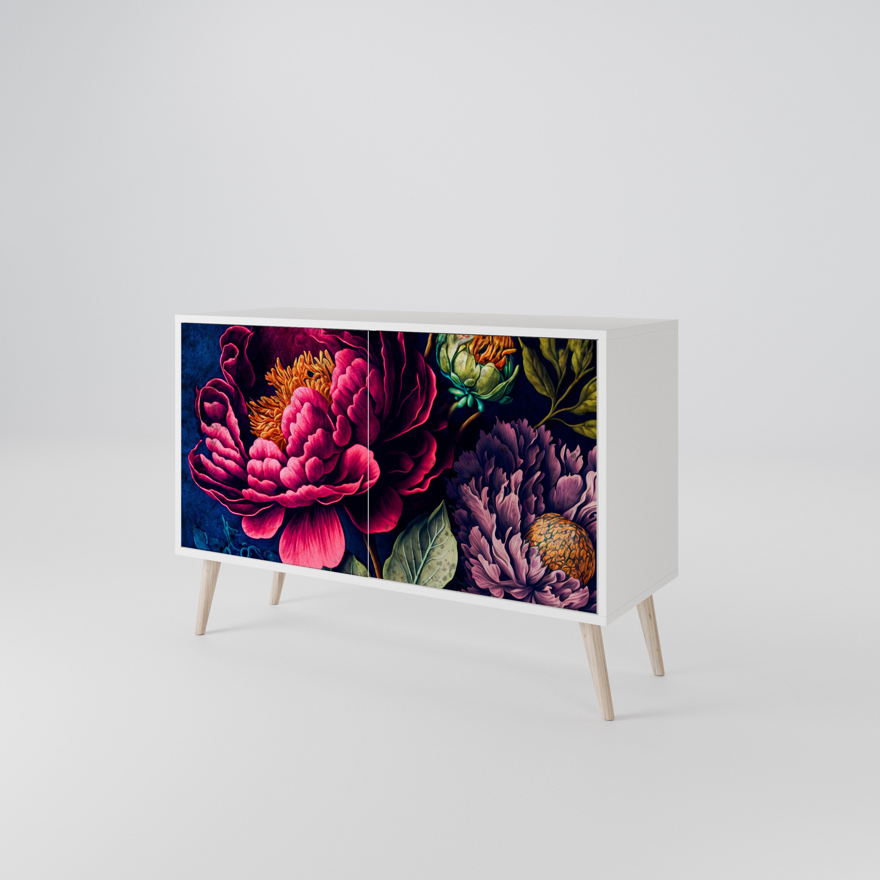 BLOOMING ELEGANCE Skänk med två dörrar
