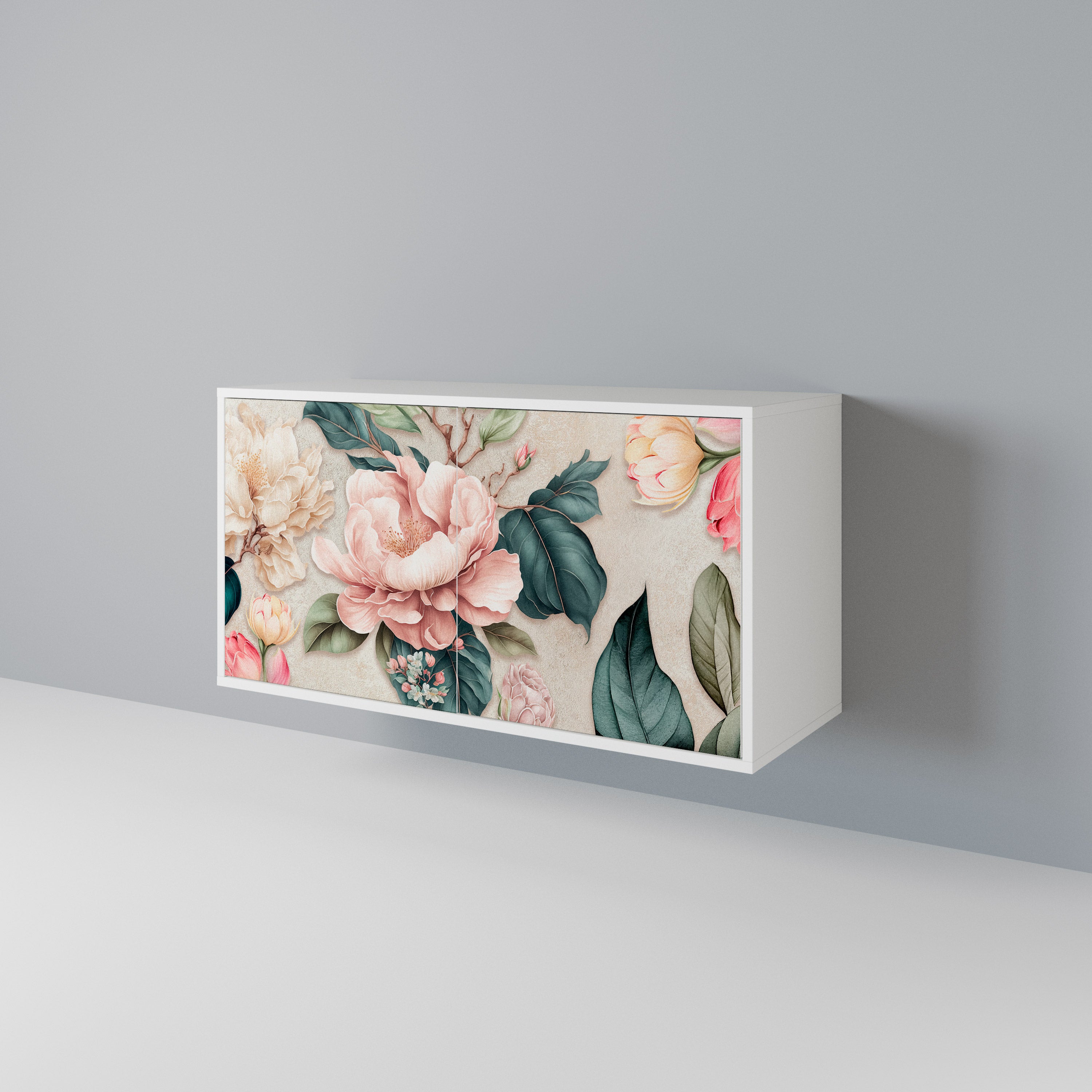 FLORAL GRACE Skänk med två dörrar
