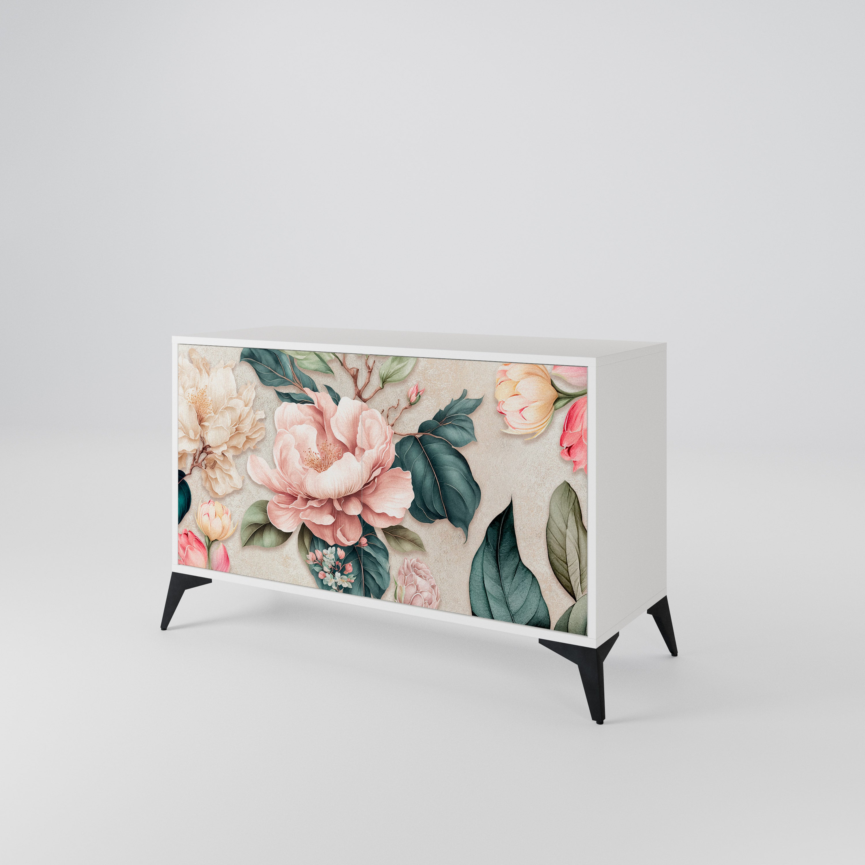 FLORAL GRACE Skänk med två dörrar