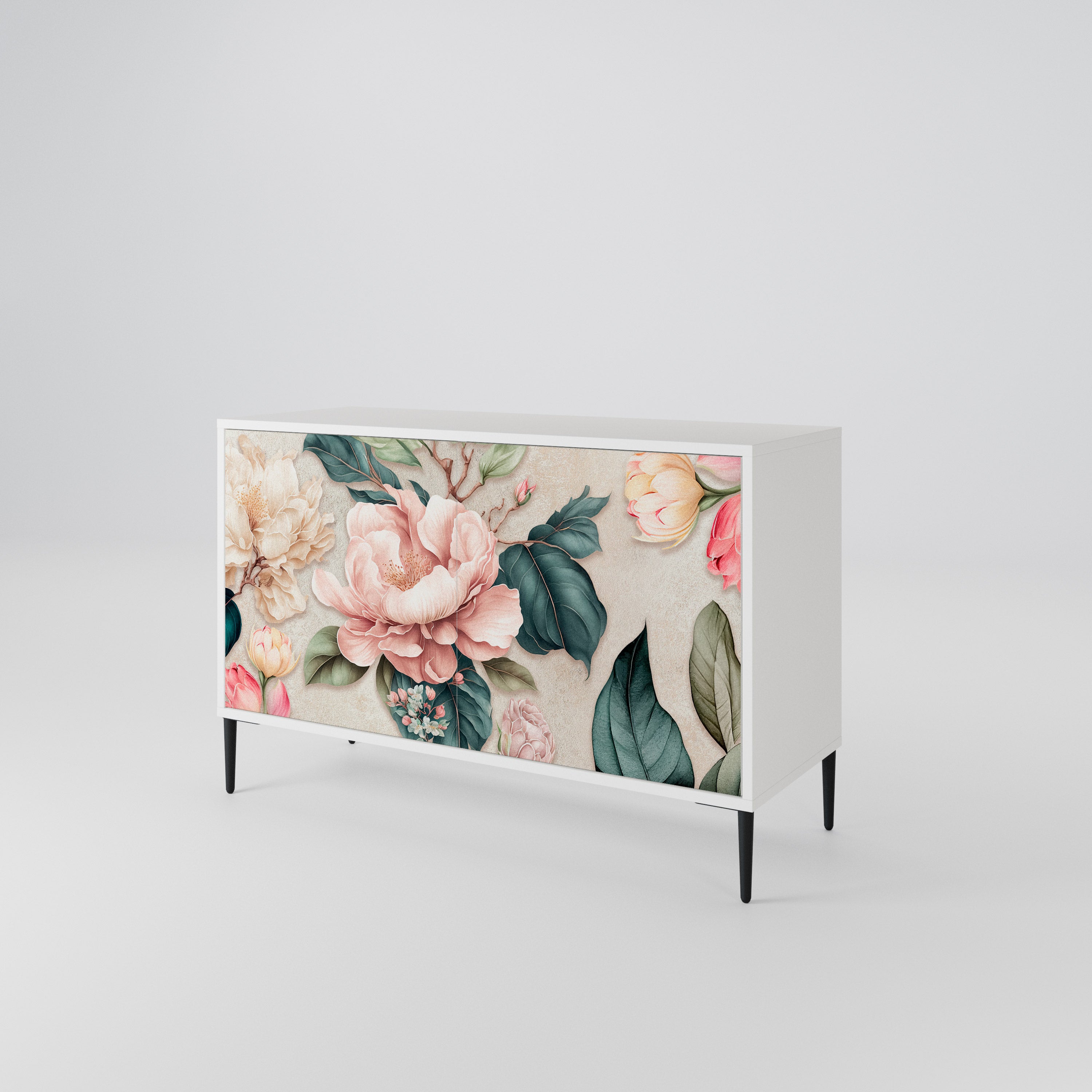 FLORAL GRACE Skänk med två dörrar