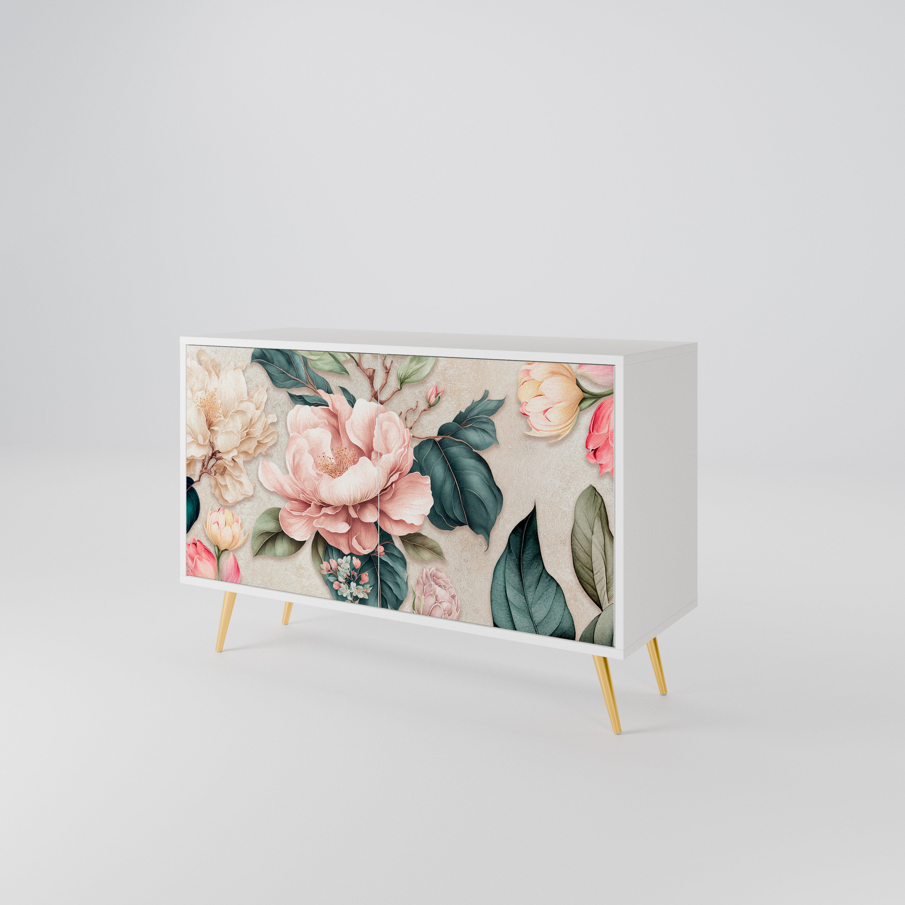 FLORAL GRACE Skänk med två dörrar