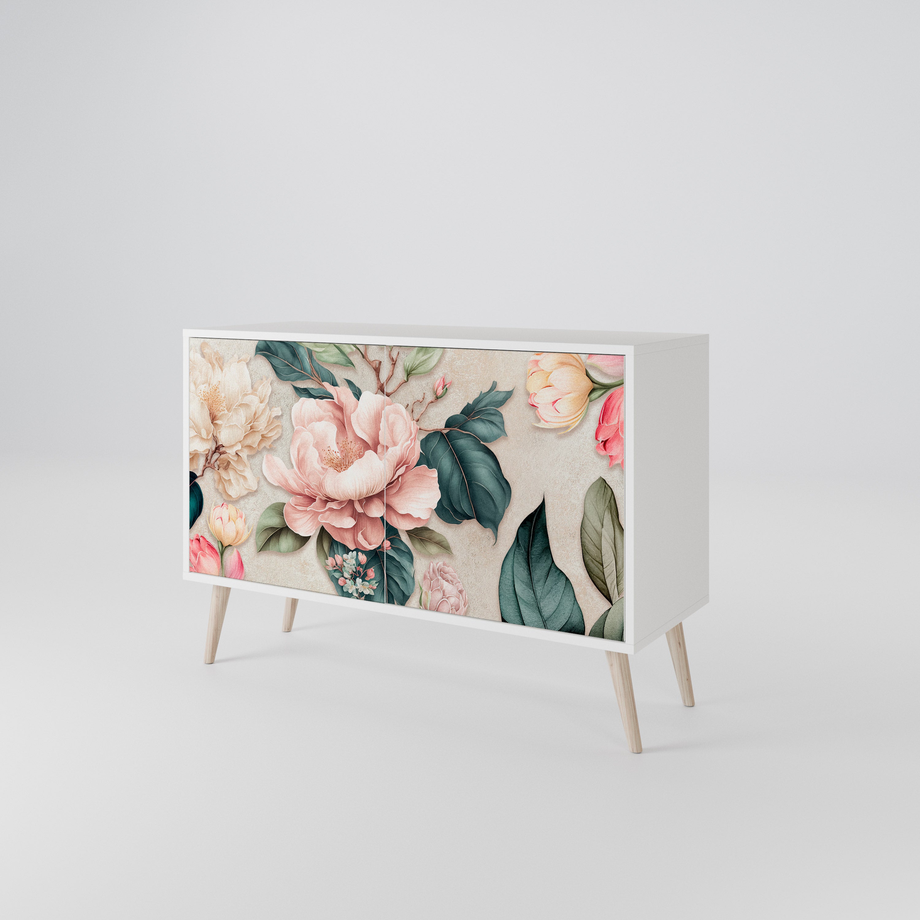 FLORAL GRACE Skänk med två dörrar