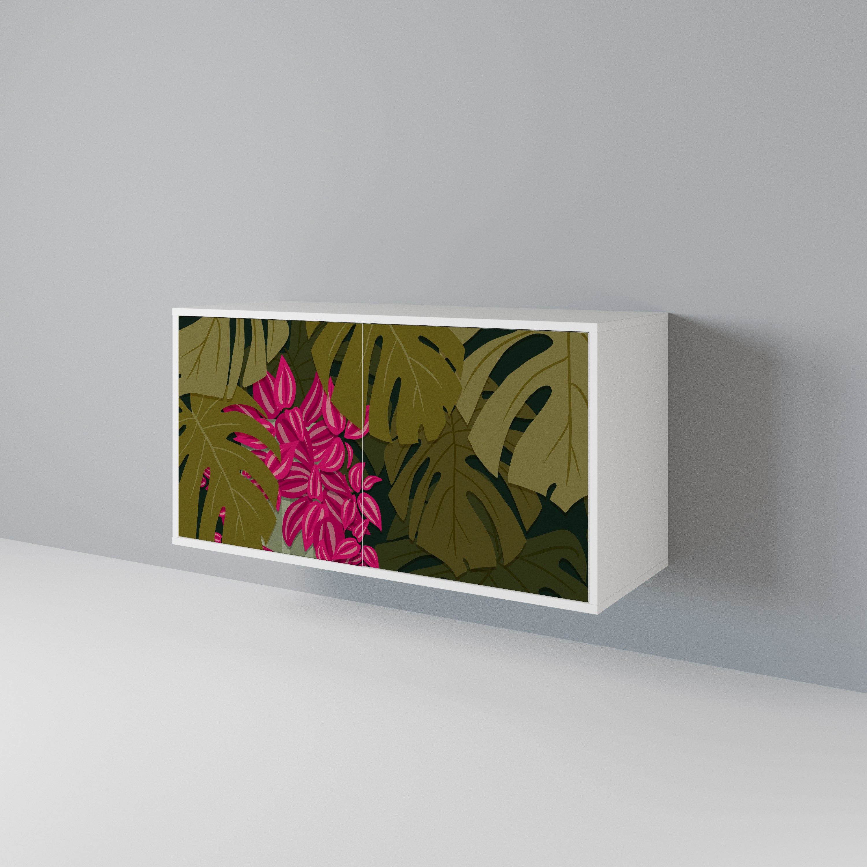 TROPICAL BEAUTY Skänk med två dörrar