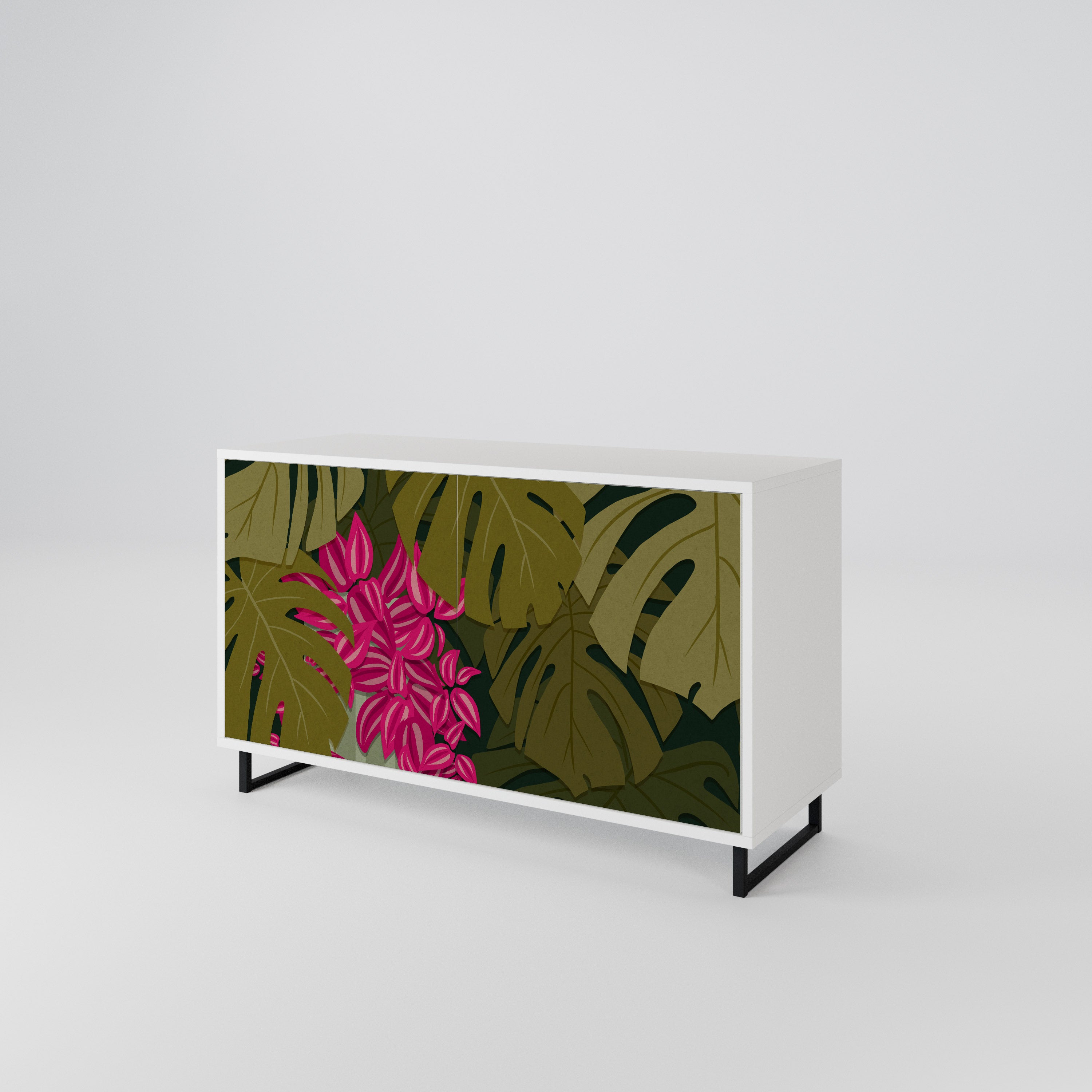 TROPICAL BEAUTY Skänk med två dörrar
