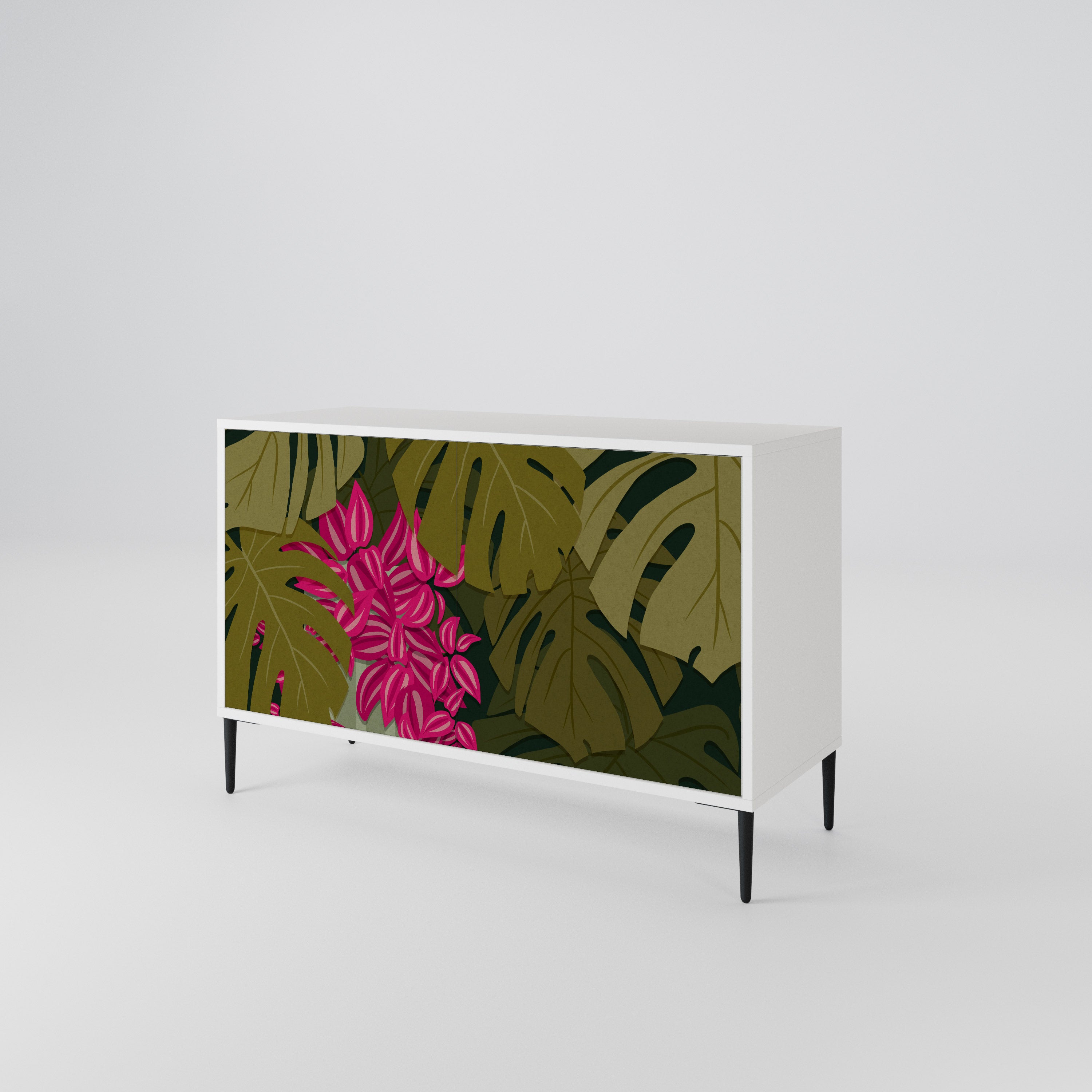 TROPICAL BEAUTY Skänk med två dörrar