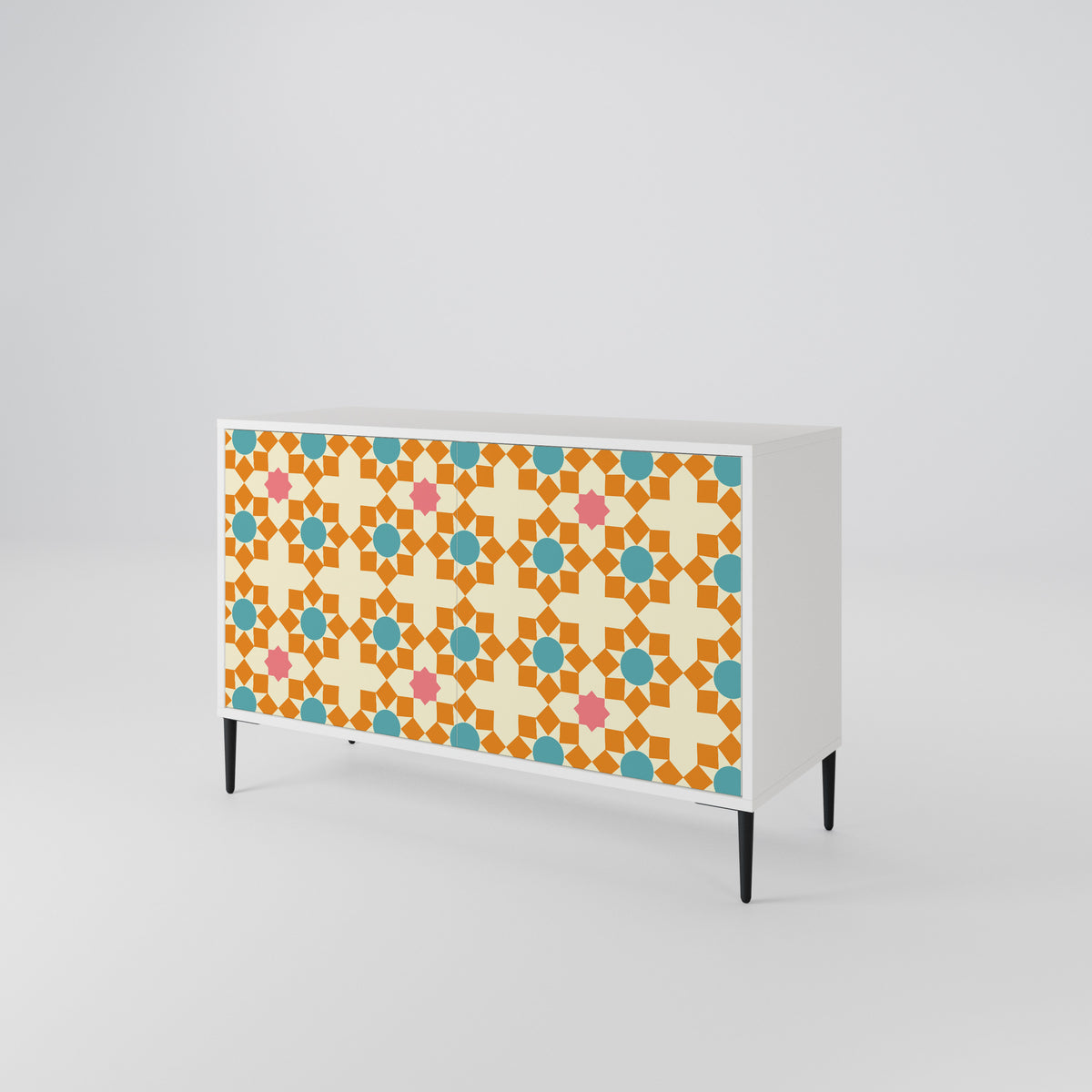 FLORAL DECOR Skänk med två dörrar