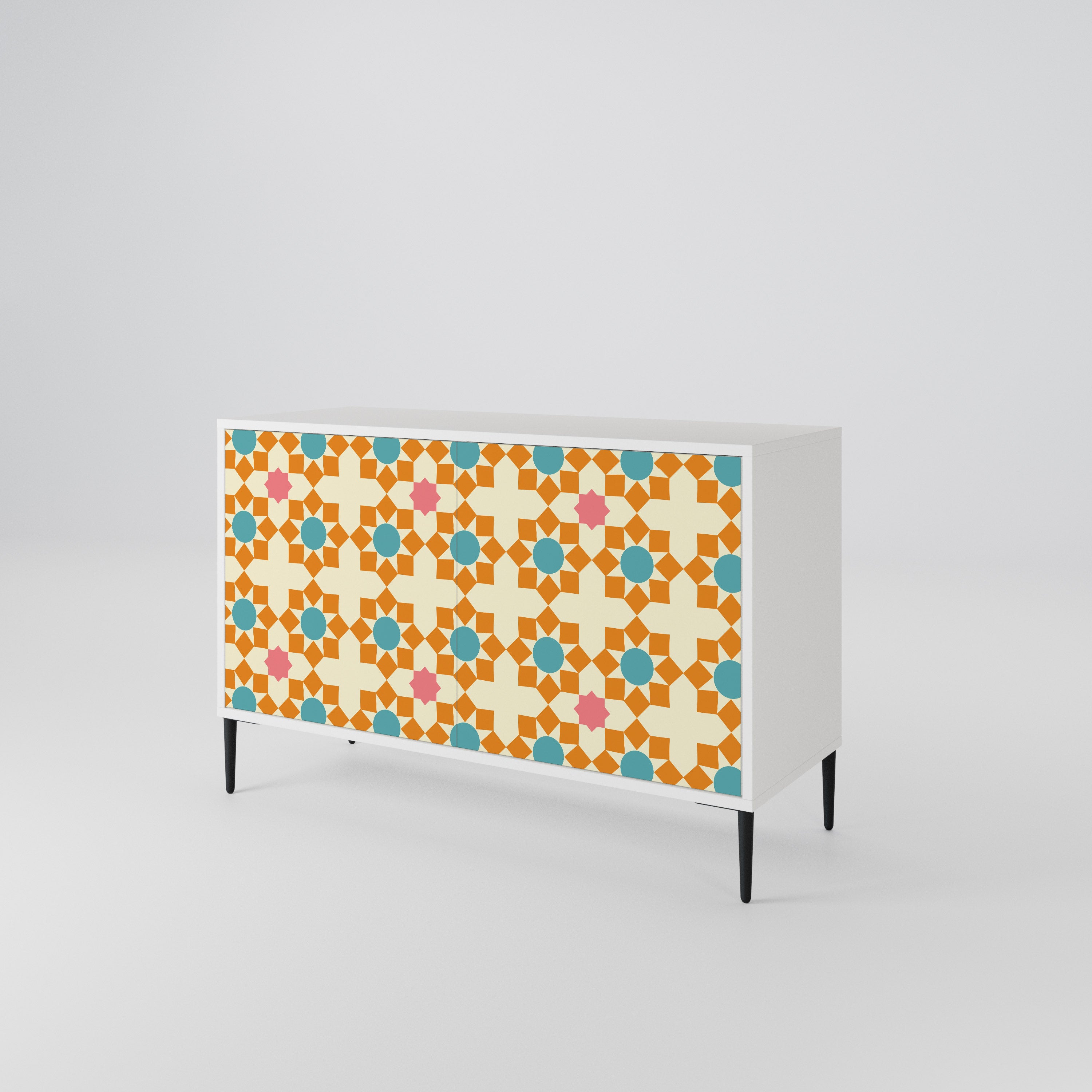 FLORAL DECOR Skänk med två dörrar