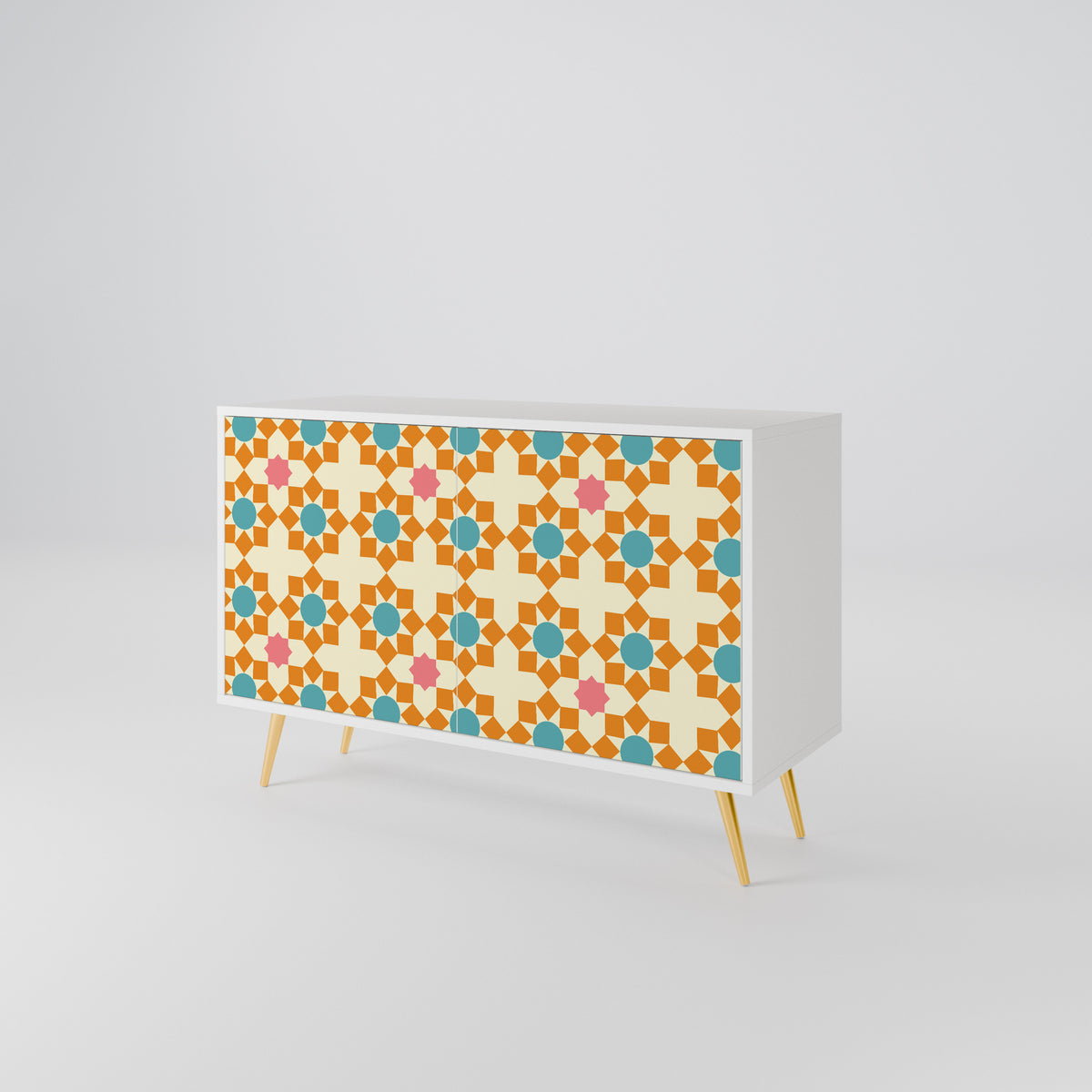 FLORAL DECOR Skänk med två dörrar