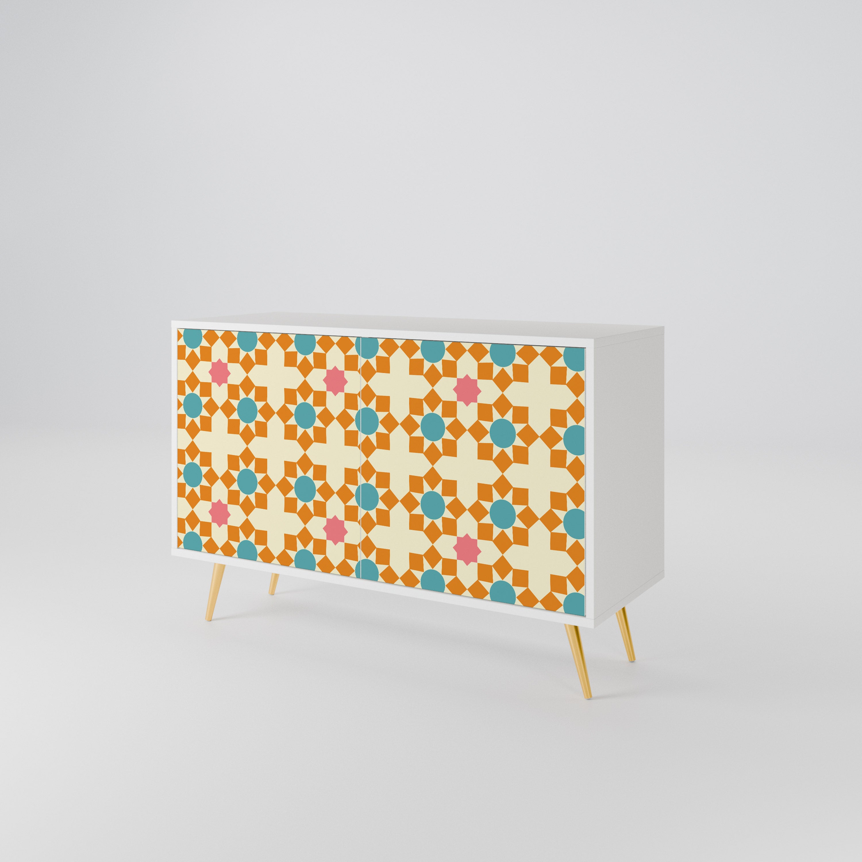FLORAL DECOR Skänk med två dörrar