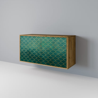 TESSELATED GREENERY Skänk med två dörrar