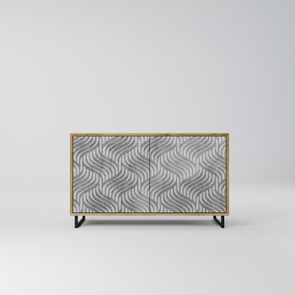 CONCRETE MOVEMENT 2-Door Sideboard in Oak Effect