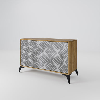 CONCRETE MOVEMENT 2-Door Sideboard in Oak Effect