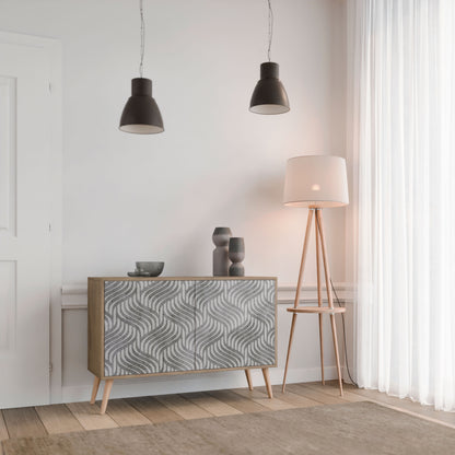 CONCRETE MOVEMENT 2-Door Sideboard in Oak Effect