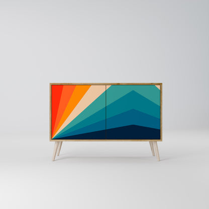 PRISM CONCUSSION 2-Door Sideboard in Oak Effect