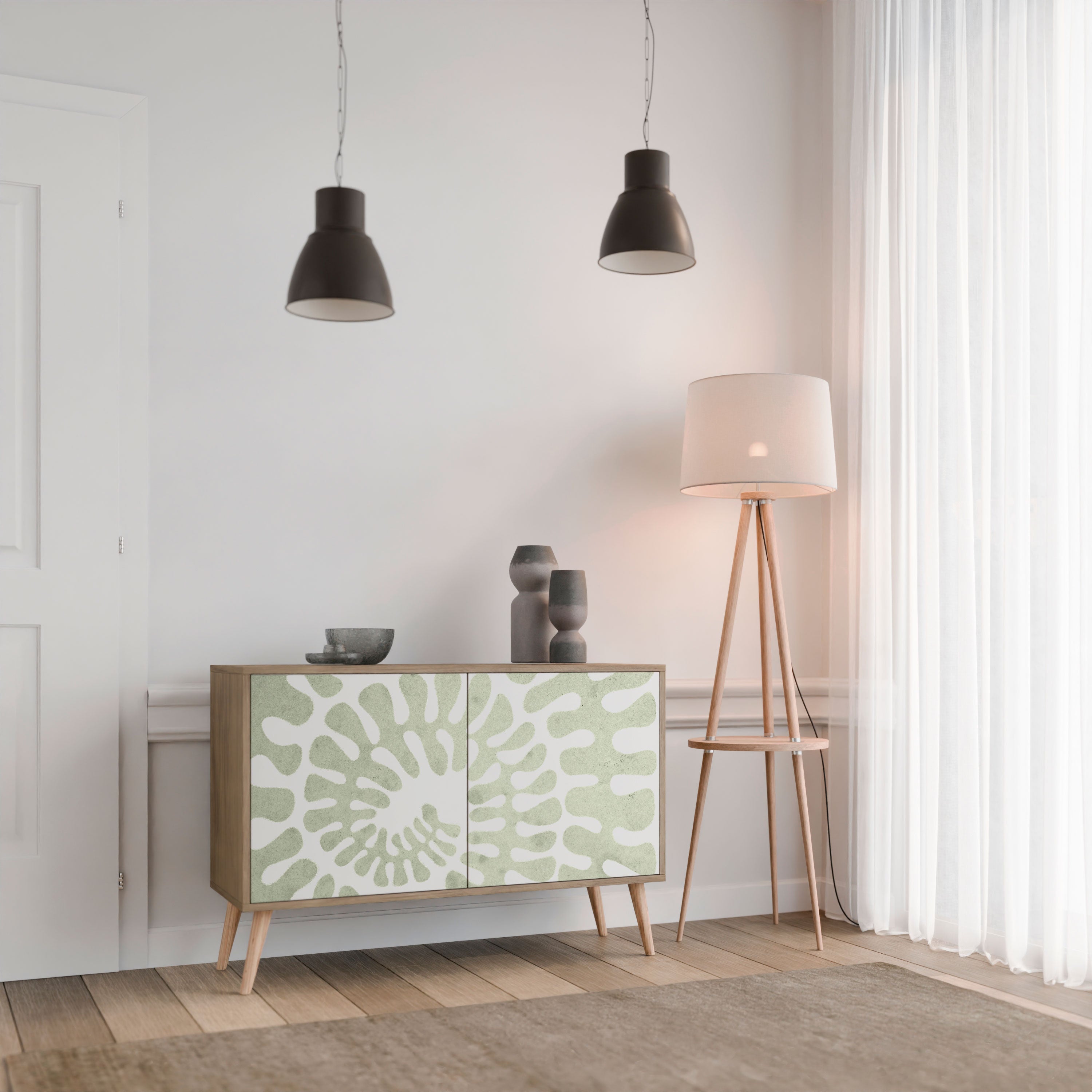 HELIX DANCE 2-Door Sideboard in Oak Effect