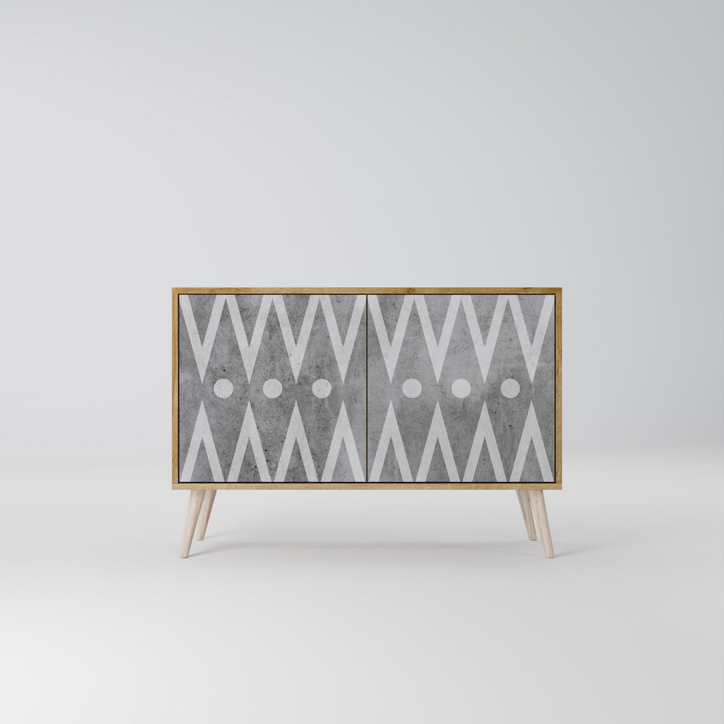 SHARP EDGES 2-Door Sideboard in Oak Effect