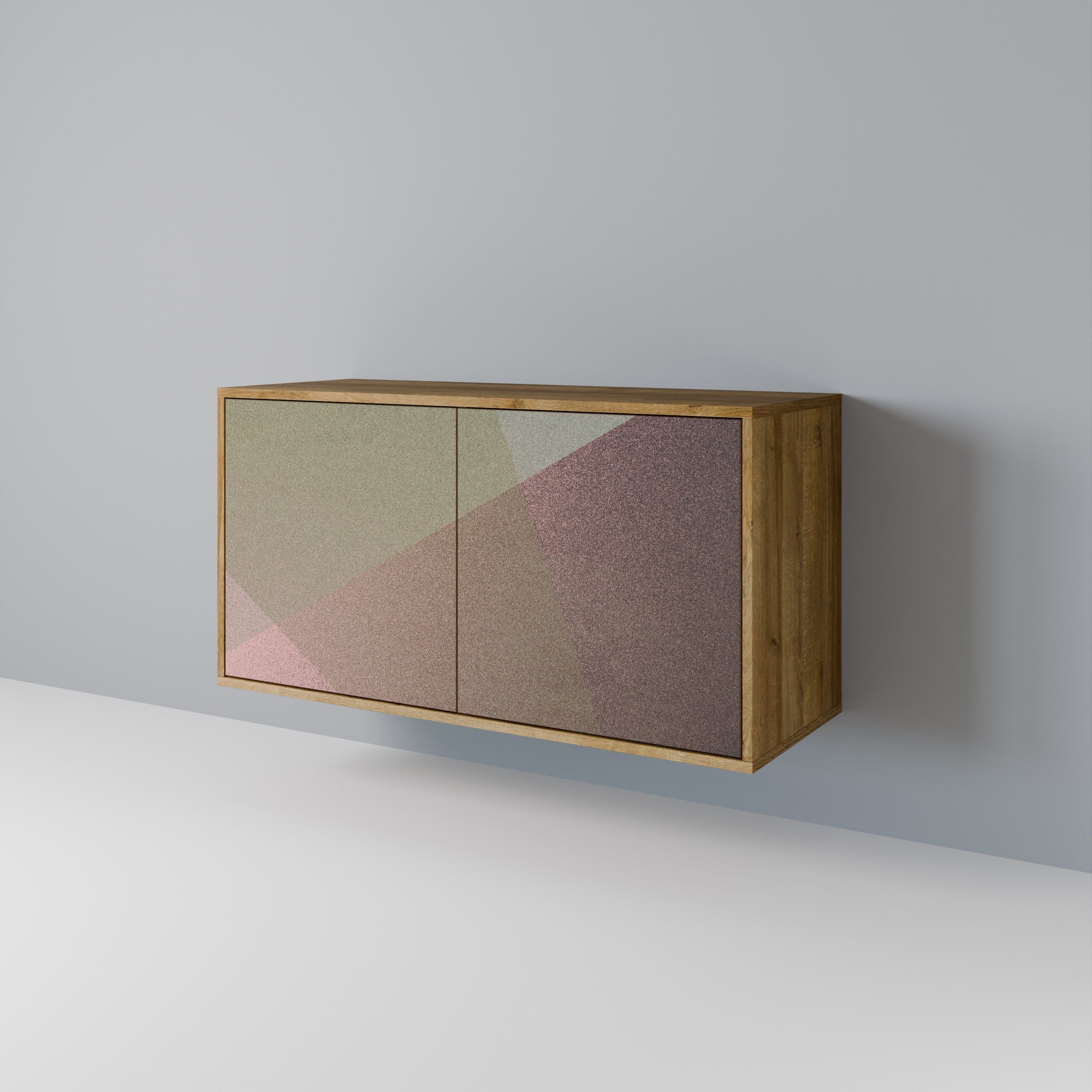 BEIGE GEOMETRY 2-Door Sideboard