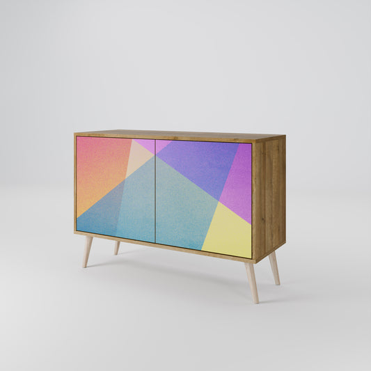 BRIGHT GEOMETRY Skänk med två dörrar