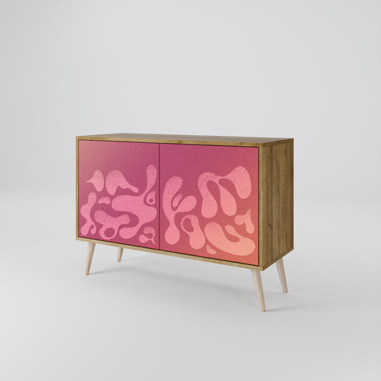 IRREGULAR PINK Skänk med två dörrar