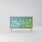 IRREGULAR BLUE Skänk med två dörrar