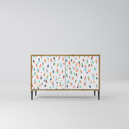 ENERGETIC SPOTS 2-dörrars skänk i ekeffekt