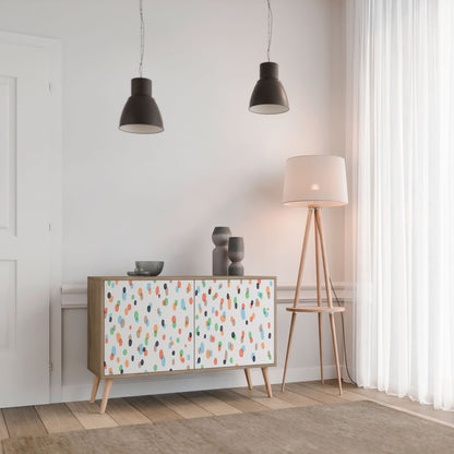 ENERGETIC SPOTS 2-dörrars skänk i ekeffekt