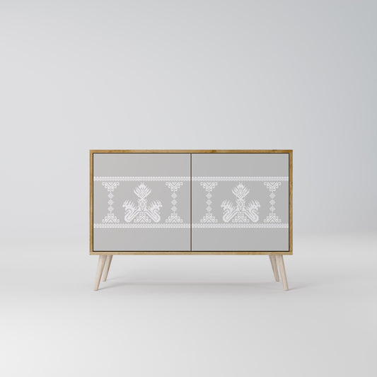 THAI GRAY 2-Door Sideboard in Oak Effect