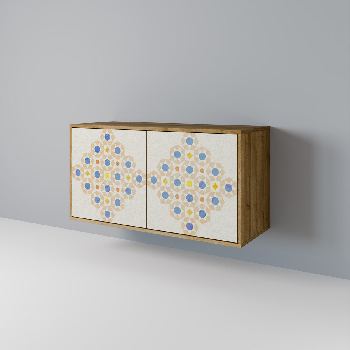 PATTERNED PRISM Skänk med två dörrar