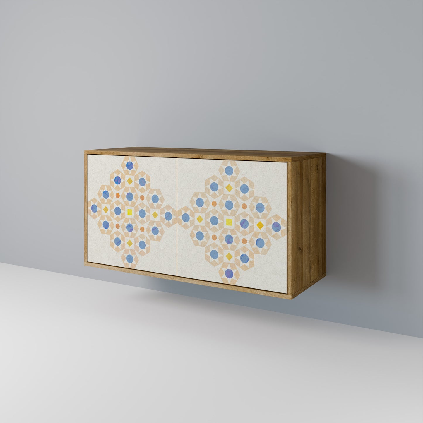 PATTERNED PRISM Skänk med två dörrar