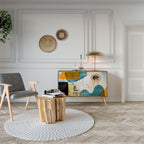 ABSTRAKTA ANSIKTEN 2-dörrars skänk