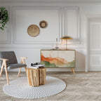 WATERCOLOUR PEAKS Skänk med två dörrar