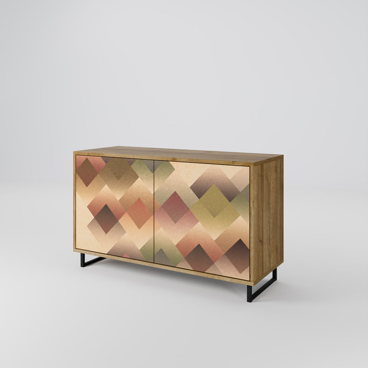 GEOMETRIC FUSION Skänk med två dörrar