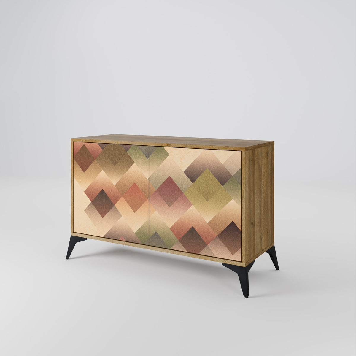 GEOMETRIC FUSION Skänk med två dörrar