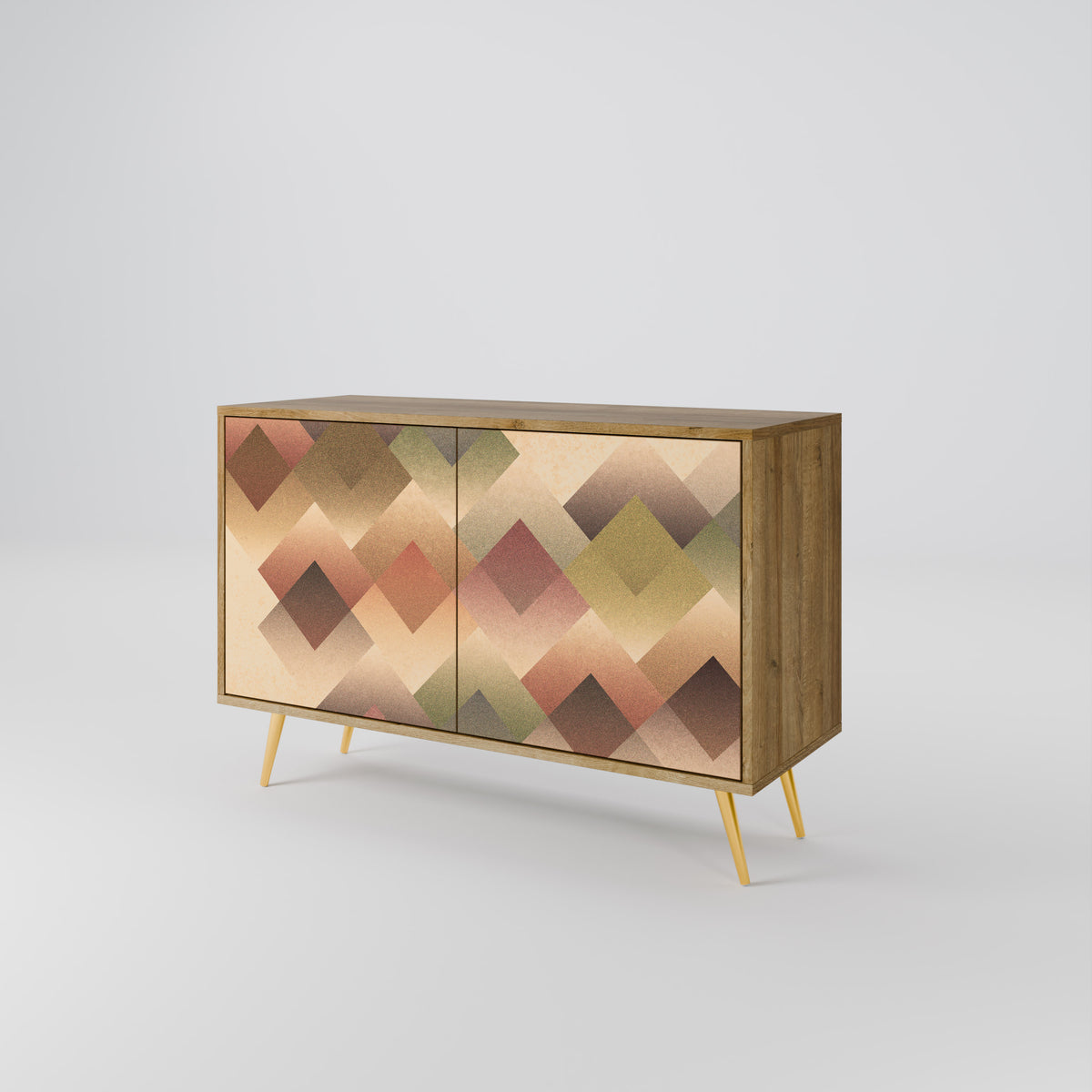 GEOMETRIC FUSION Skänk med två dörrar
