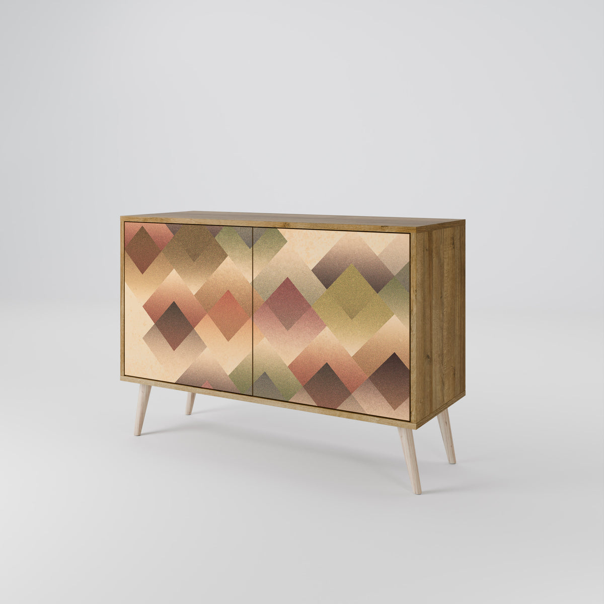 GEOMETRIC FUSION Skänk med två dörrar
