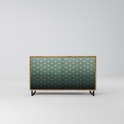 ORNAMENTAL GLIMMER 2-Door Sideboard in Oak Effect