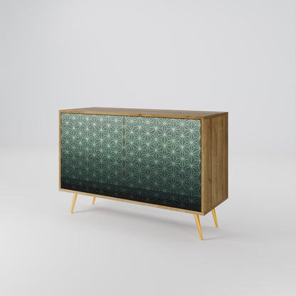 ORNAMENTAL GLIMMER 2-Door Sideboard in Oak Effect