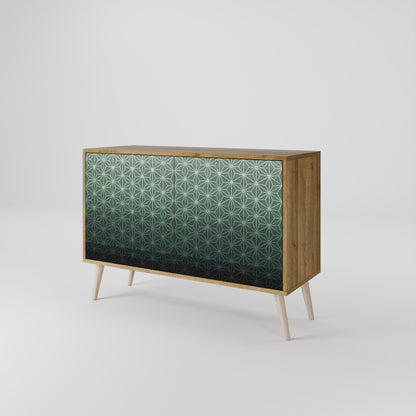 ORNAMENTAL GLIMMER 2-Door Sideboard in Oak Effect