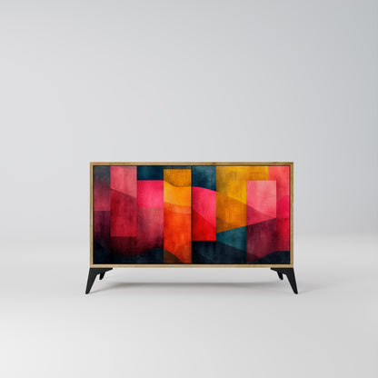 COLORFUL SOUNDS 2-Door Sideboard in Oak Effect