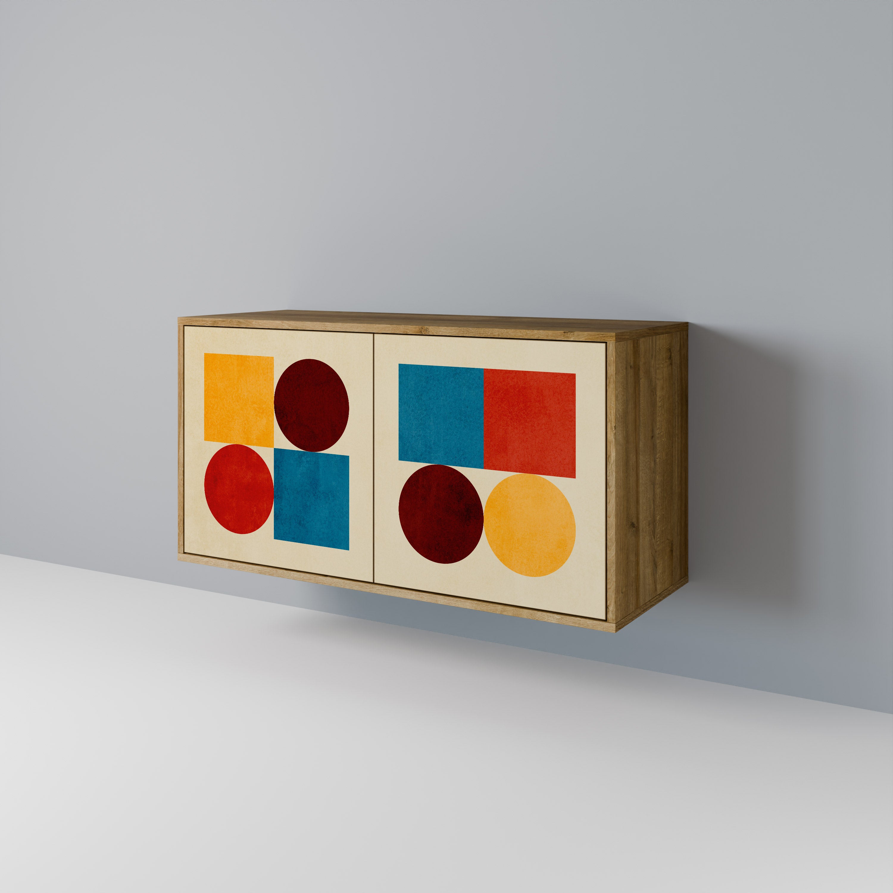 GEOMETRIC PUZZLE 2-Door Sideboard