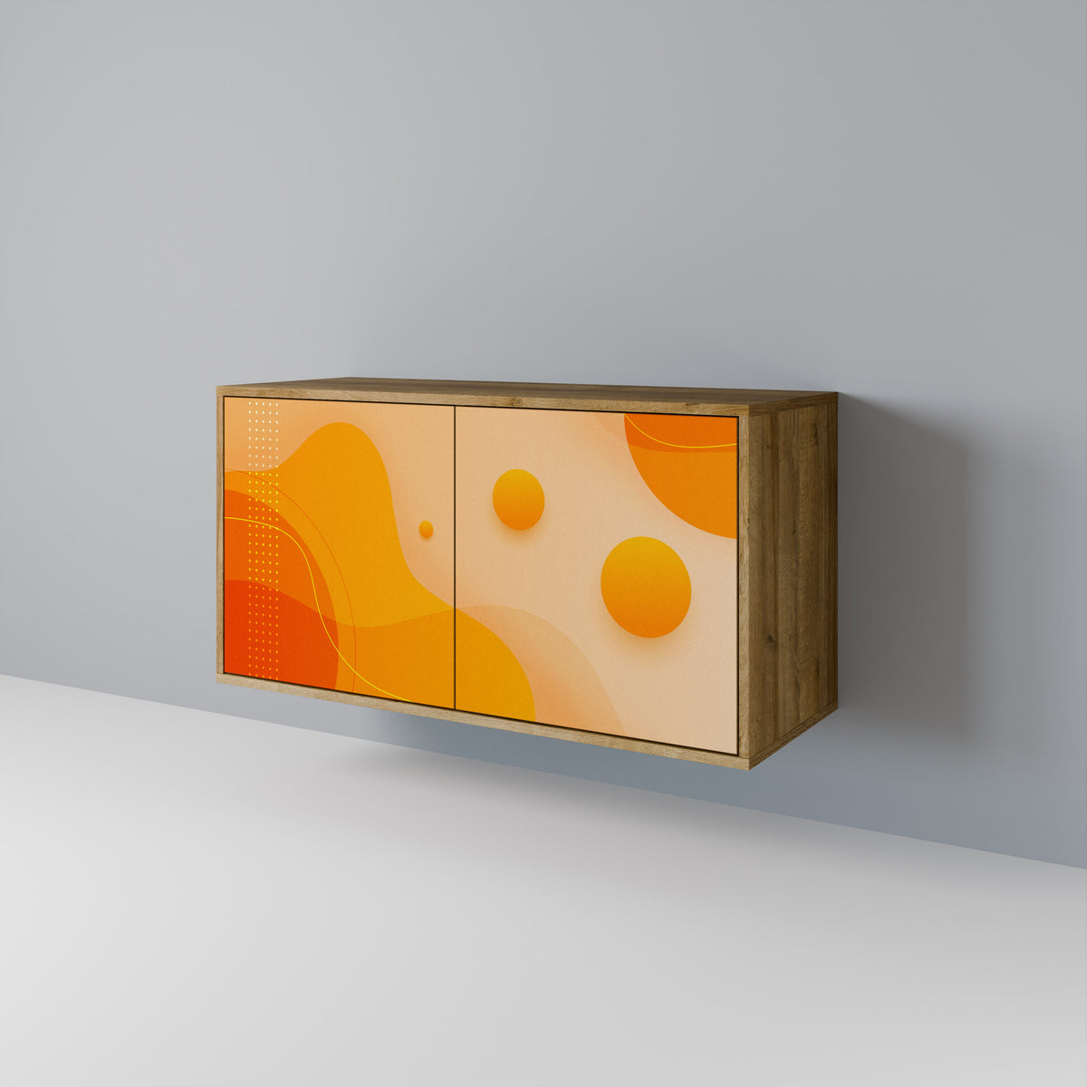 ORANGE ARRANGEMENT Skänk med två dörrar