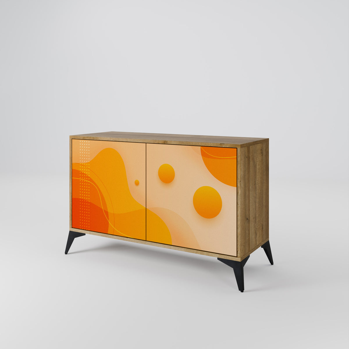 ORANGE ARRANGEMENT Skänk med två dörrar